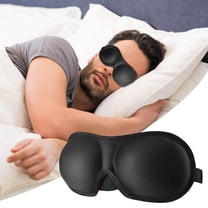 3D Eye mask for Sleeping, Lightweight Sleep Mask, 100% Blackout Eye Masks for Airplane Travel Essentials, Black