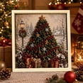 thumbnail image 1 of 3D Fabric Poke Art Kit Christmas Tree Gift 7.87in DIY Craft Set with Frame Stand and Poke Tool for Home Decor and Gift, 1 of 5