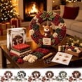 thumbnail image 1 of 3D Fabric Poke Wreath DIY Kit, Beginner‑Friendly Christmas Wreath Making Craft Set, Fun Holiday Art Project for Adults, Beautiful Decorative Wreath for Front Door and Seasonal Home, D, 1 of 8