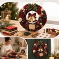 thumbnail image 1 of 3D Fabric Poke Wreath DIY Kit, Bell Pattern Punch Art Craft Set, Beginner-Friendly Xmas Wall Hanging Decor for Front Door Window Home Party, 1 of 7