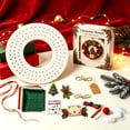 thumbnail image 1 of 3D Fabric Poke Wreath DIY Kit, Christmas Wreath DIY Kits for Adults 3D Fabric Poke Art Craft Kit, Beginner-Friendly Holiday Wreath Making Kit, Door & Wall Decor, Christmas Decorations, 1 of 6