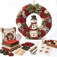 thumbnail image 1 of 3D Fabric Poke Wreath DIY Kit,Christmas Wreath Making Kit for Adults & Beginner, No-Sew Fabric Craft Kit,DIY Holiday Decor, Handmade Christmas Art Project Gift, 1 of 6
