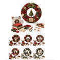 thumbnail image 1 of 3D Fabric Poke Wreath DIY Kit – Multiple Designs Available, No-Sew Christmas Wreath Craft Kit, Beginner-Friendly Fabric Art Kit for Door Decor Gift, 1 of 7