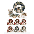thumbnail image 1 of 3D Fabric Poke Wreath DIY Kit – Multiple Styles Available, Beginner-Friendly Christmas Wreath Making Kit with 3D Texture, Festive Door Decor Craft for Adults,Nativity, 1 of 7