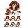 thumbnail image 1 of 3D Fabric Poke Wreath DIY Kit – Multiple Styles Available, Beginner-Friendly Christmas Wreath Making Kit with 3D Texture, Festive Door Decor Craft for Adults, 1 of 7