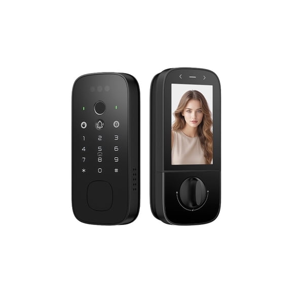 3D Face Recognition Fully Automatic Fingerprint Smart Lock with Visual Cat Eye ,Easy DIY Installation