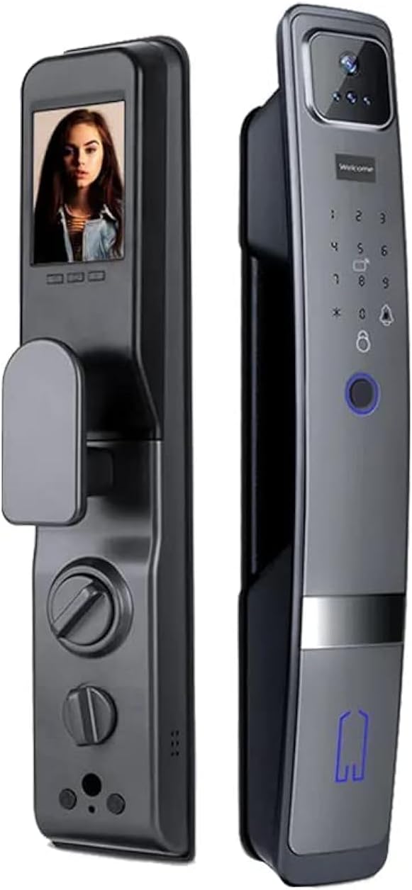 3D Face Recognition Smart Door Lock with Camera Biometric Fingerprint ...