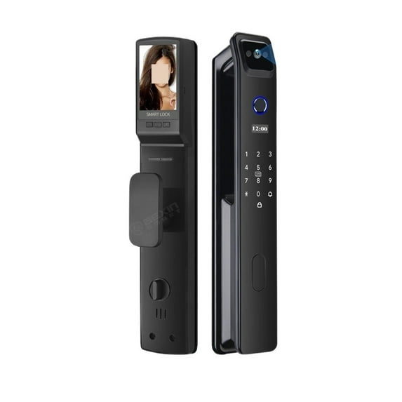 3D Face Recognition Smart Lock With Camera Build-in WiFi Fingerprint APP Remote Control Mortise Lock Kit ,Enhanced Security