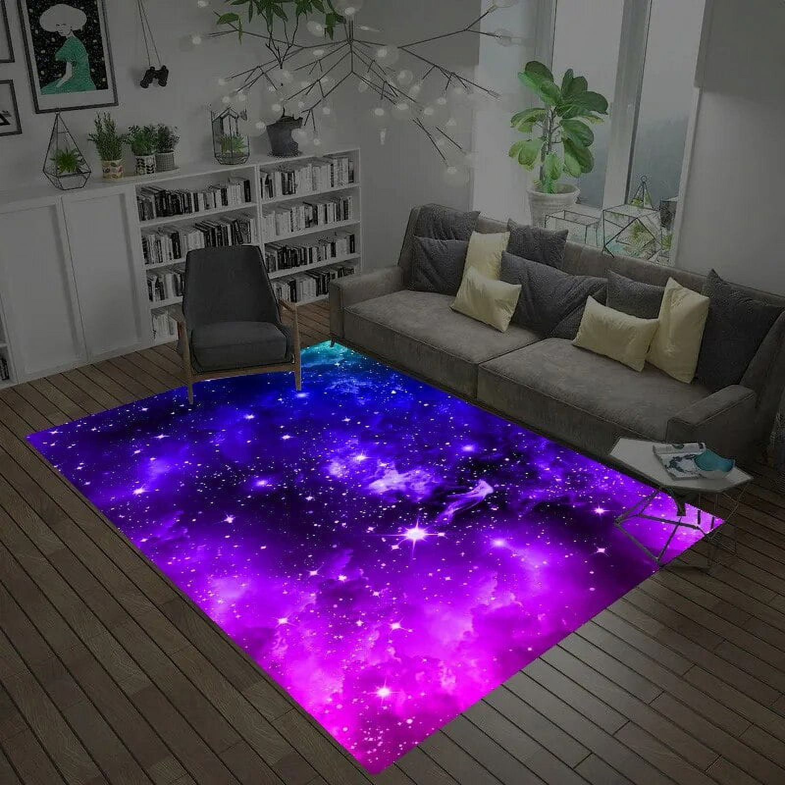 3D Night Starry Sky Moon Dragon 6148 Ciruelo Rug Round Non Slip Rug Mat