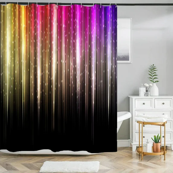 3D Fashion Colorful Cool Printed Fabric Shower Curtain Waterproof Polyester Bathroom Curtains Home rate with