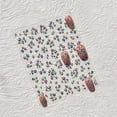 thumbnail image 1 of 3D Fashion Nail Art Sticker Manicure Designs High Quality Embossed Woolen Cloth Texture Winter Self Adhesive Sticker T-1023, 1 of 10