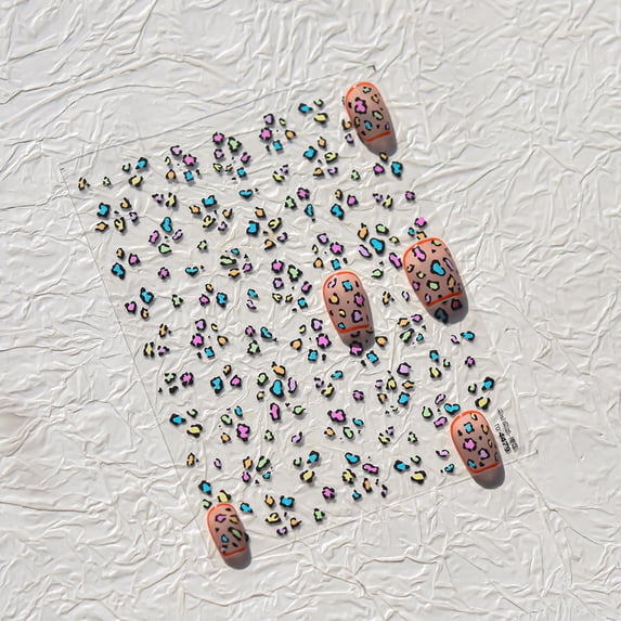 3D Fashion Nail Art Sticker Manicure Designs High Quality Embossed Woolen Cloth Texture Winter Self Adhesive Sticker T-1023