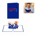 thumbnail image 1 of 3D Fathers Day Pop Up Card - Happy Father's Day Love Dad Football Champion Card for Dad, Husband - Pop Up Fathers Day Card from Wife, 1 of 4