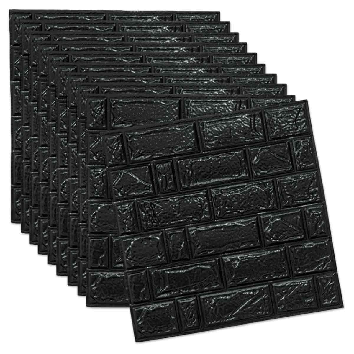 3D Faux Brick Wall Panels Peel and Stick Self-Adhesive Foam Wallpaper ...