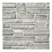 3D Faux Stone Peel and Stick, 3D Stone Wall Sticker, PVC Wall Panels, 10 Pcs