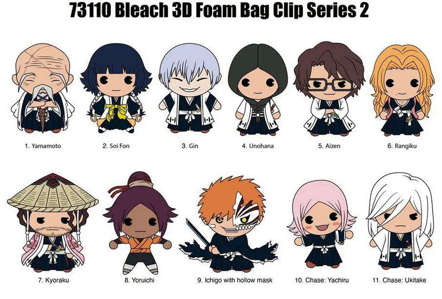 Soul Blast缶＆BLEACHグッズ 3D Figural Bag Clip Bleach Series 2 Mystery Pack (1 RANDOM Figure