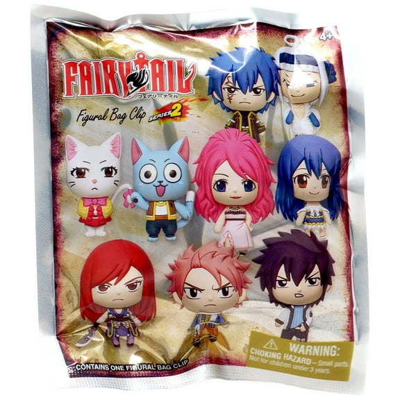3D Figural Bag Clip Fairy Tail Series 2 Mystery Pack (1 RANDOM Figure)