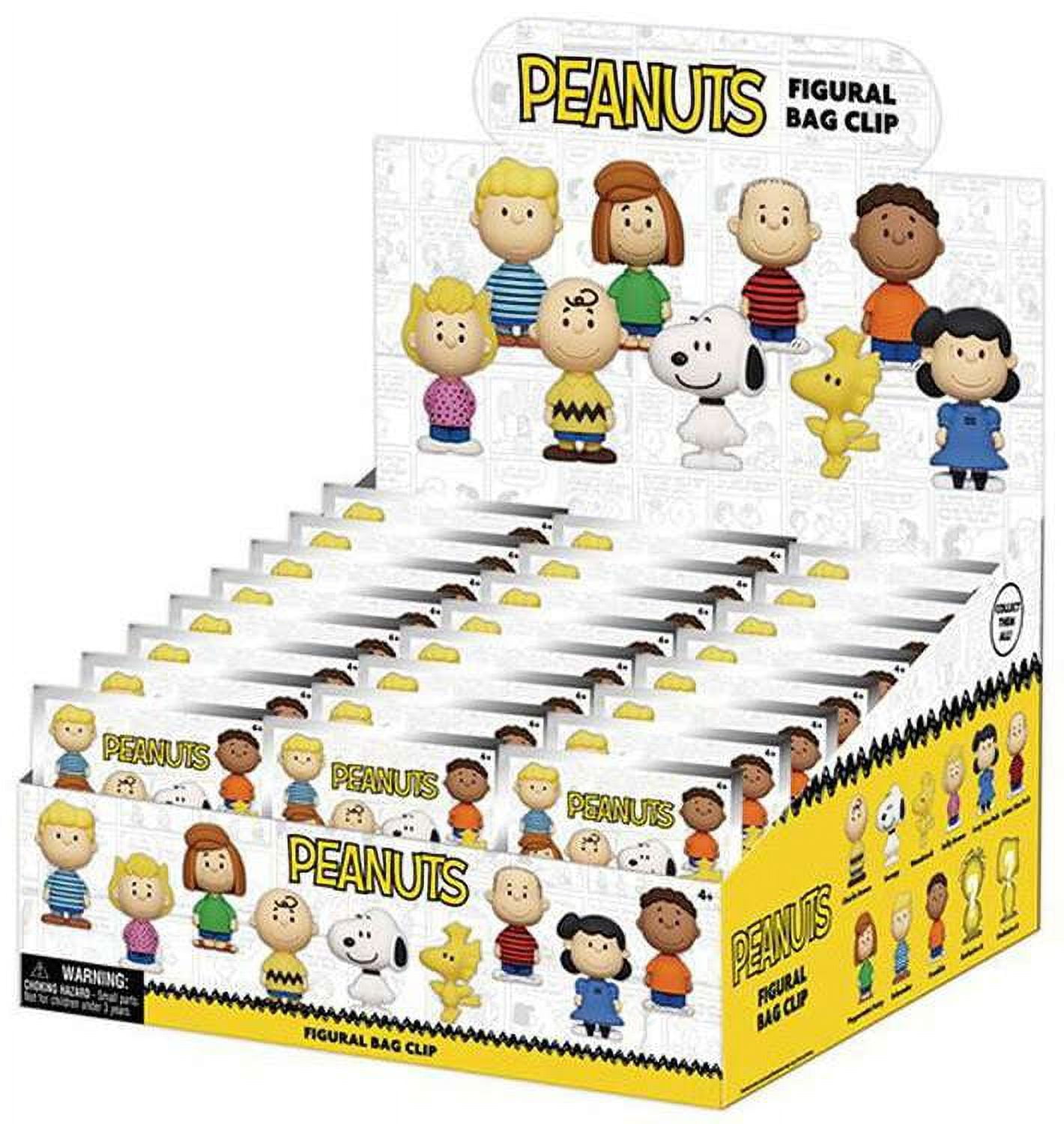 3D Figural Bag Clip Peanuts Mystery Box (24 Packs) - Walmart.com