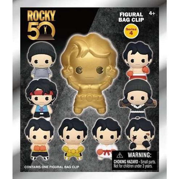 3D Figural Bag Clip Rocky 50th Anniversary Mystery Pack [1 RANDOM Figure]