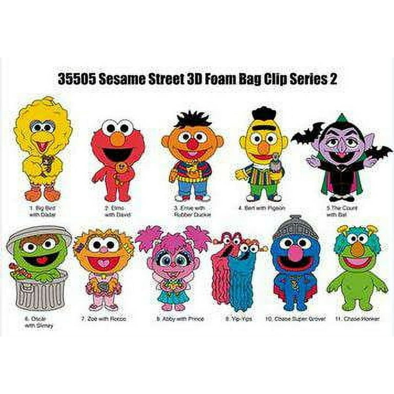 3D Figural Bag Clip Sesame Street Series 2 Mystery Box (24 Packs