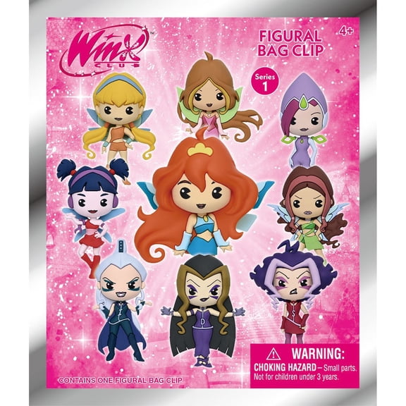 3D Figural Bag Clip Winx Club Series 1 Mystery Pack (1 RANDOM Figure)
