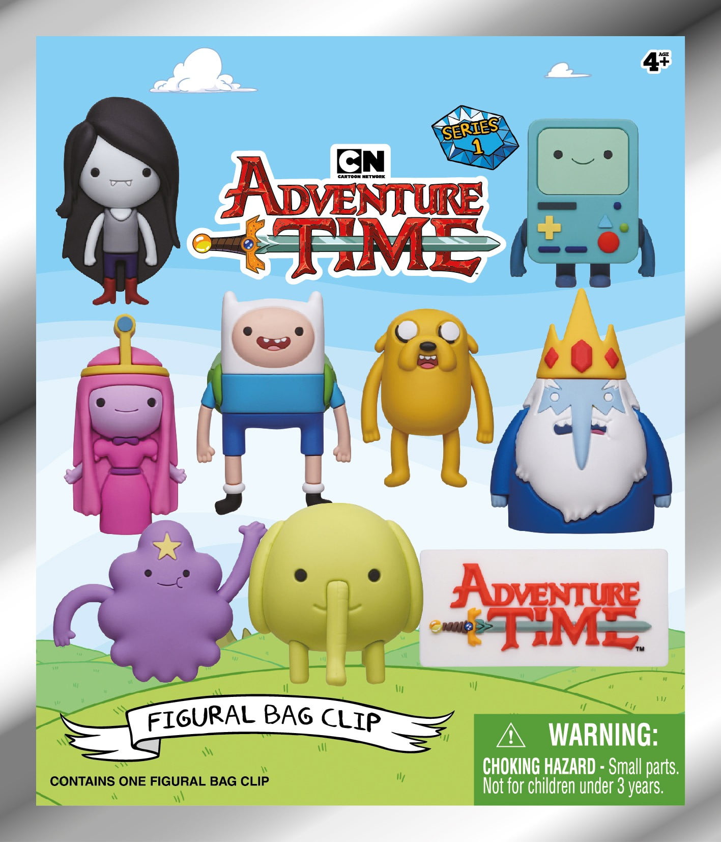 Monogram 3D Figural Foam Bag Clip, Adventure Time Series 1 Blind
