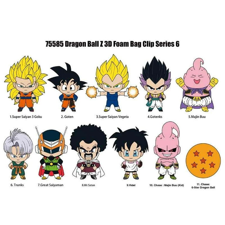 【新品未開封】ドラゴンボールZ 3D Collection 6枚セット Monogram Dragon Ball Z Series6 3D Foam Bag Clip Mystery Pack