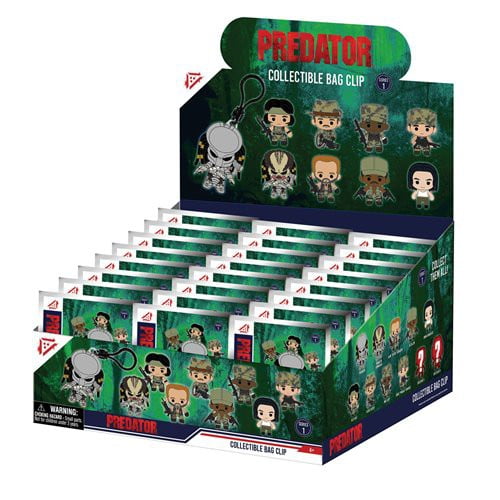 3D Figural Foam Bag Clip Predator Series 1 Mystery Box (24 Packs)