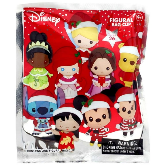 3D Figural Foam Bag Clip Series 1 Disney Christmas Mystery Pack (1 Random Figure)