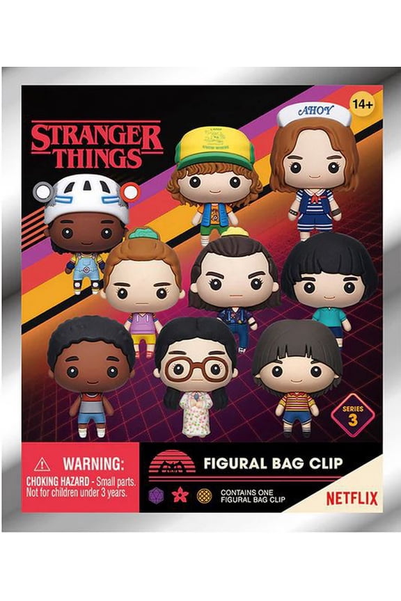 Stranger Things - Series 3 Characters 1pc 3D Figure Bag Clip Blind Bag