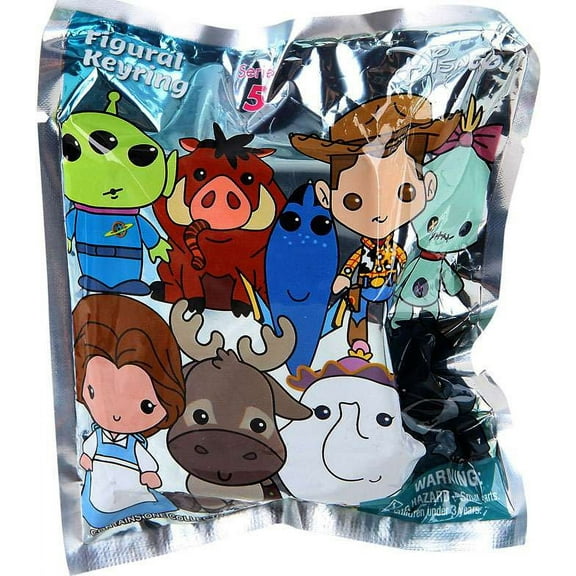 3D Figural Keychain Disney Series 5 Mini Figure Keyring Mystery Pack