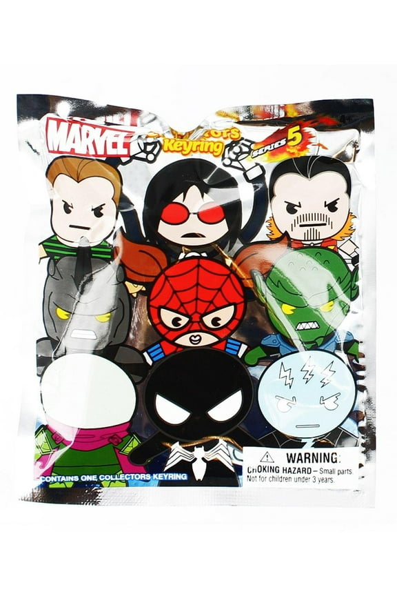3D Figural Keychain Marvel Series 5 Mini Figure Keyring Mystery Pack