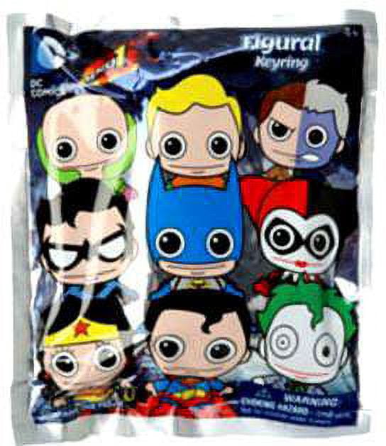 Dc Character Key Rack 3D Figural Keychains DC Series 1 Mini Figure Keyring Mystery Pack ...