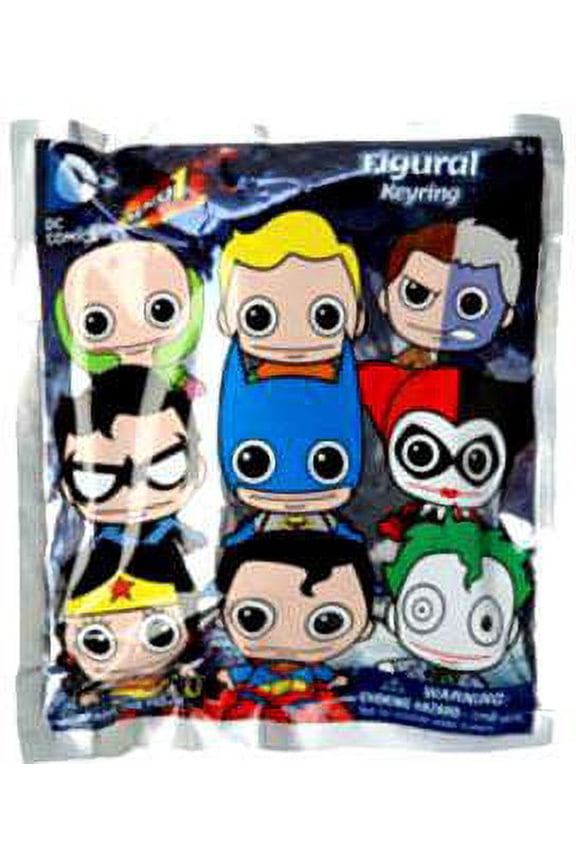 3D Figural Keychains DC Series 1 Mini Figure Keyring Mystery Pack