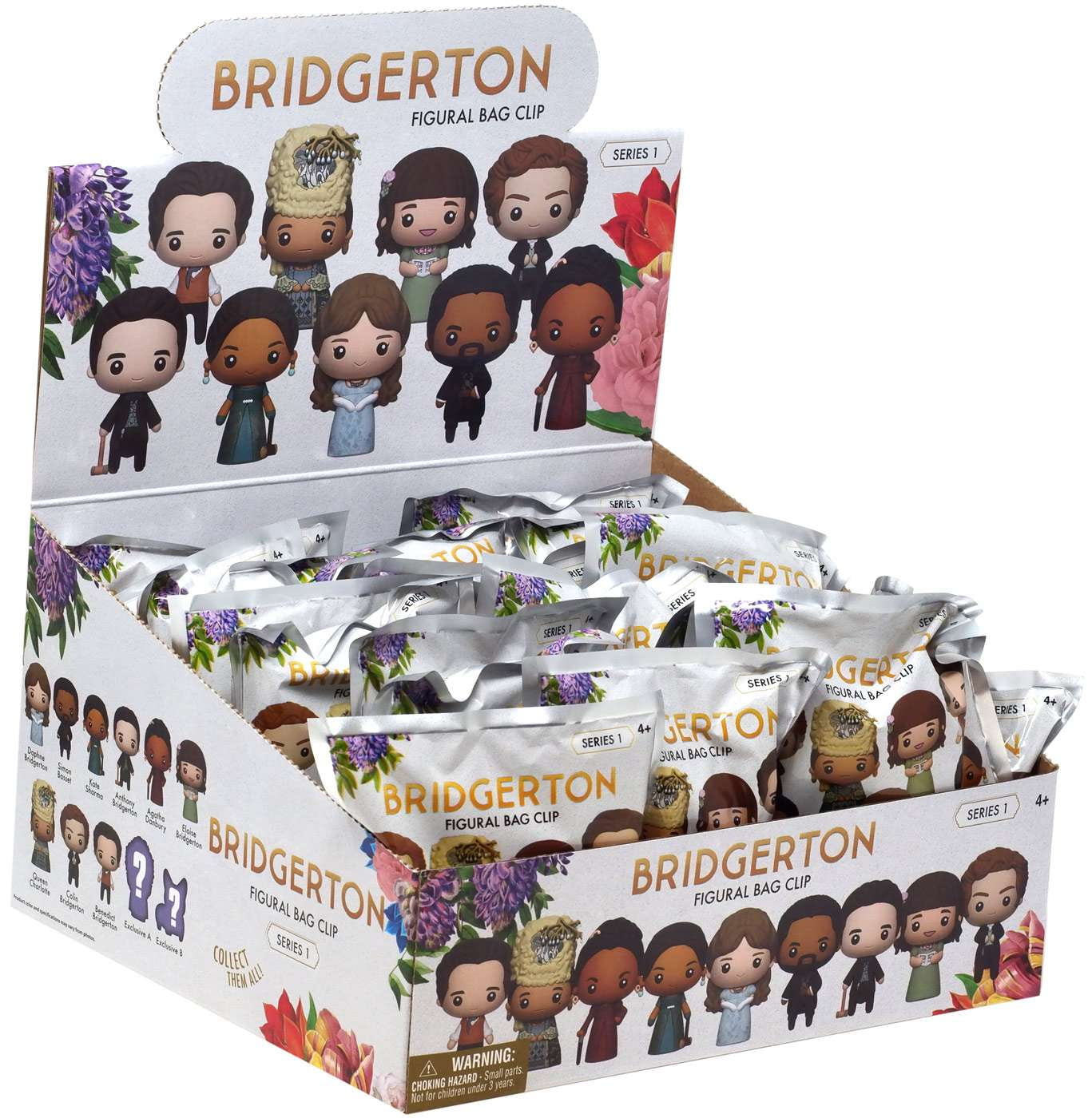 3D Figural Keyring Bridgerton Series 1 Mystery Box (24 Packs)