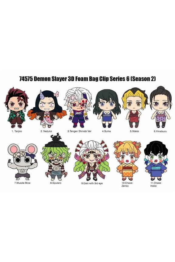 3D Figural Keyring Demon Slayer Series 6 Mystery Pack (1 RANDOM Figure)