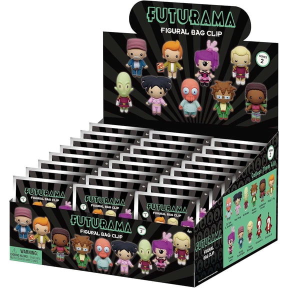 3D Figural Keyring Futurama Series 2 Mystery Box [24 Packs]