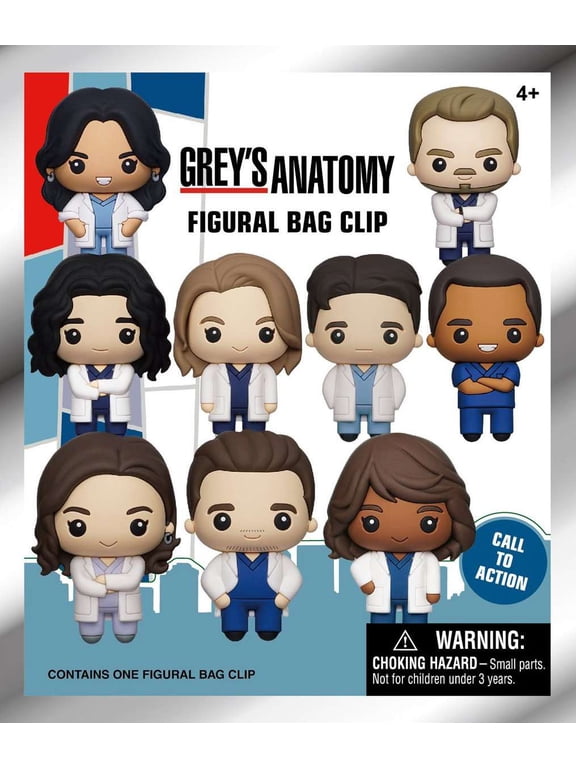 3D Figural Keyring Grey's Anatomy Mystery Pack (1 RANDOM Figure)