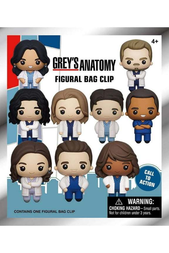 3D Figural Keyring Grey's Anatomy Mystery Pack (1 RANDOM Figure)
