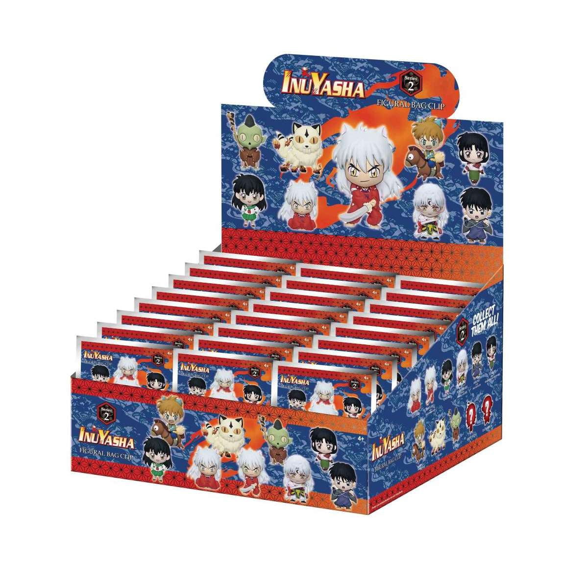 3D Figural Bag Clip InuYasha Series 2 Mystery Box [24 Packs