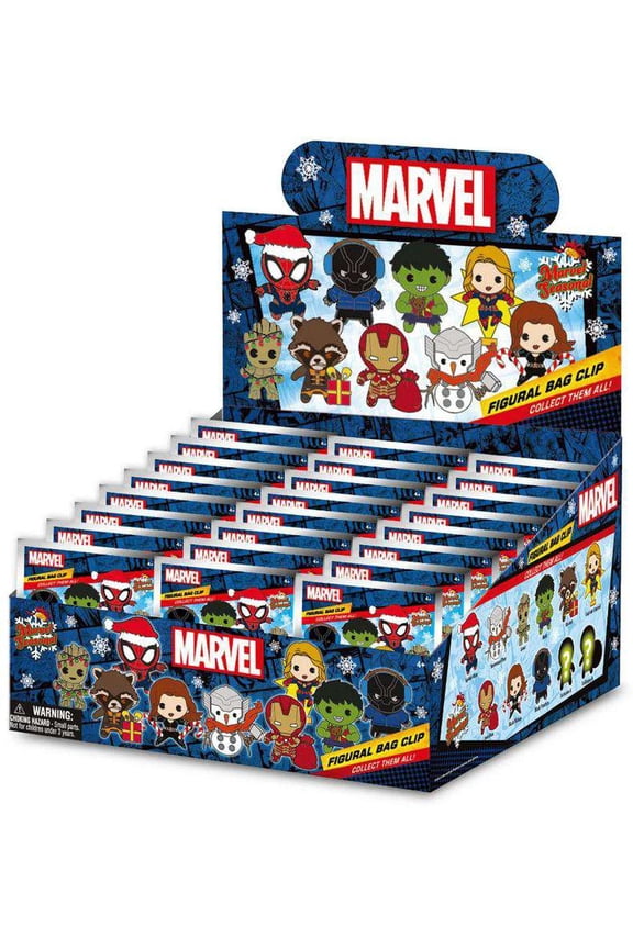 3D Figural Keyring Marvel Seasonal Series 1 Mystery Box (24 Packs)