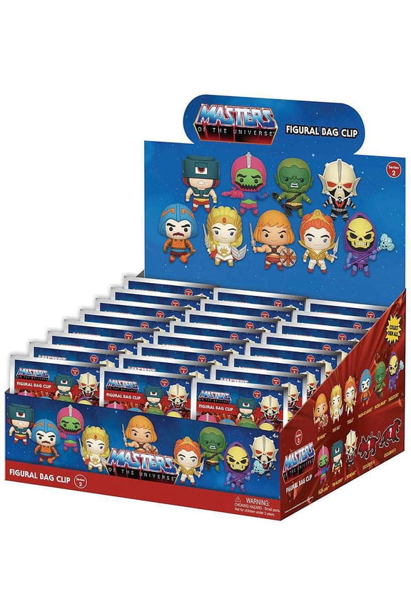3D Figural Keyring Masters of the Universe Series 2 Mystery Box (24 Packs)