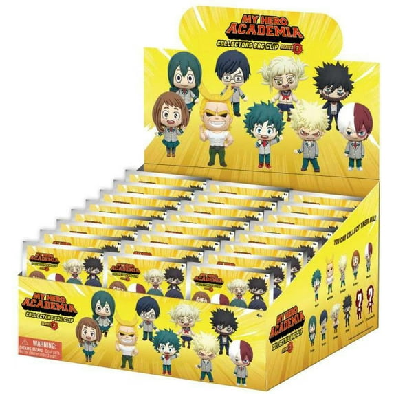3D Figural Keyring My Hero Academia Series 3 Mystery Box (24 Packs)