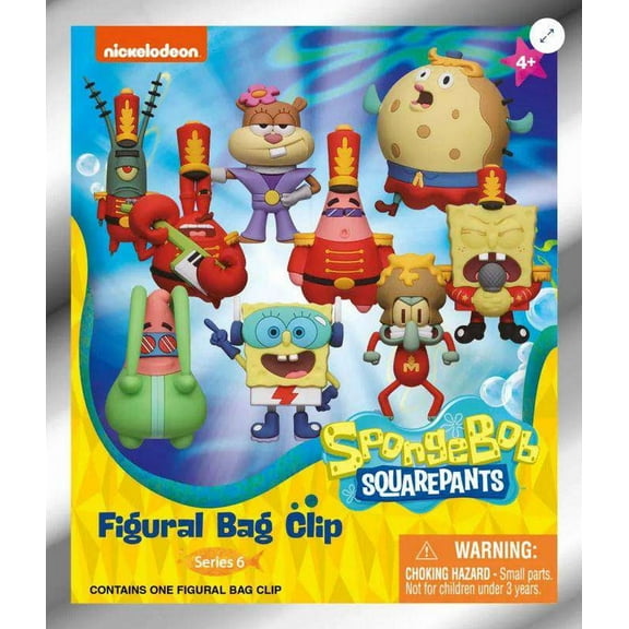 3D Figural Keyring Nickelodeon Series 6 Mystery Pack (1 RANDOM Figure)