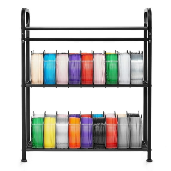 3D Filament Spool Holder Rack – 3-Layer Organizer for PLA, ABS, PETG Storage