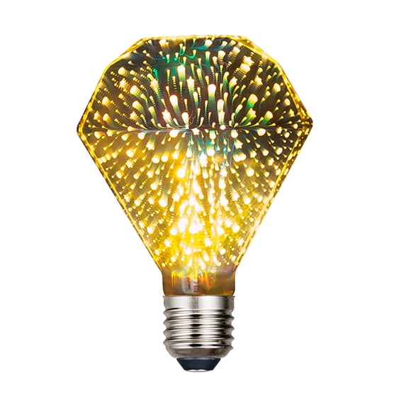 3D Fireworks LED Bulb, Decorative Light Lamp, Colorful Scatter Lighting for Holiday Party Christmas Room Decoration and Ambient Lighting
