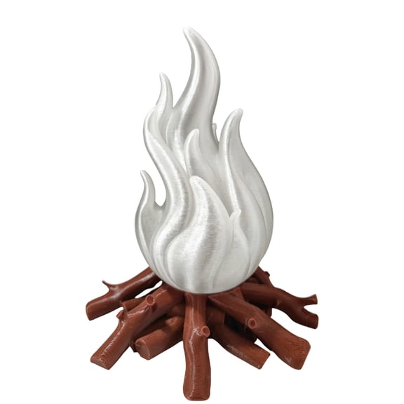 3D Flame Night Light, Simulated Firewood Base Stable Resin Decor Light, Rechargeable Fire Table Lamp, Decorative LED Bedside Light for Bedroom & Living Room, Gift