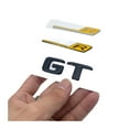 thumbnail image 1 of 3D Flat Font Letters ABS Emblem Yellow R GT GTR Fit For Mercedes Fit For Benz AMG Car Trunk Nameplate Badge Logo Sticker Chrome Glossy Black, 1 of 4