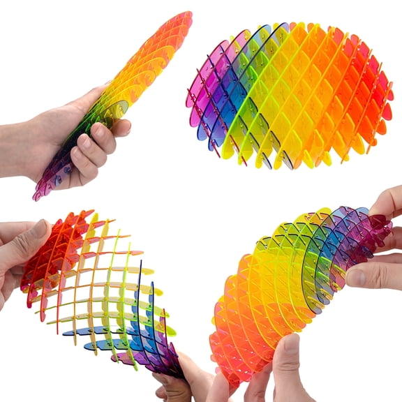 3D Flexible Fidget Worm Toy, Stretchy Sensory Toy for Stress Relief, Quiet Fidget Toy for Kids Teens Adults, Portable Novelty Toys & Amusements for Classroom Office Travel