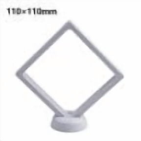 3D Floating Coin Display Holder - Black Plastic Frame for Medals & Souvenirs